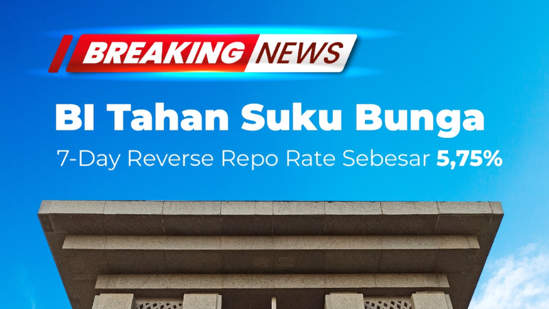 Bank Indonesia: Suku bunga tetap di level 5.75%
