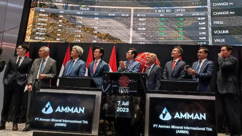 3 Direksi Amman Mineral (AMMN) Borong Saham MSOP Rp670,39 Miliar